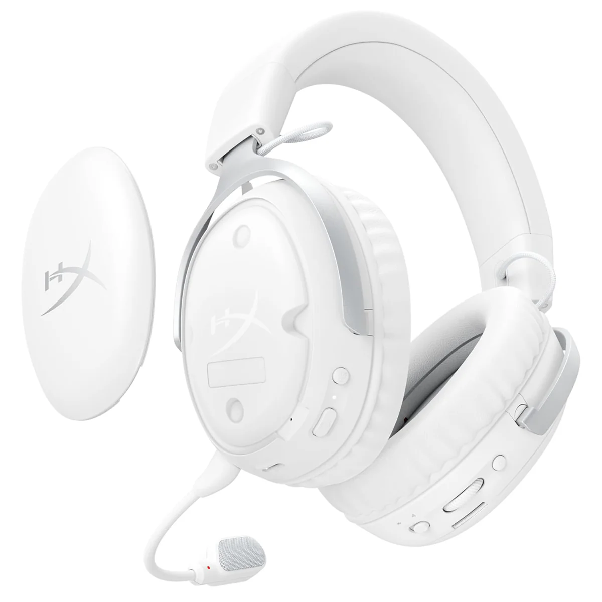 HyperX Cloud III S Wireless Gaming Headset for PC/PS5/PS4/N-Switch/Mobile (White) (AX6G1AA) - Image 2