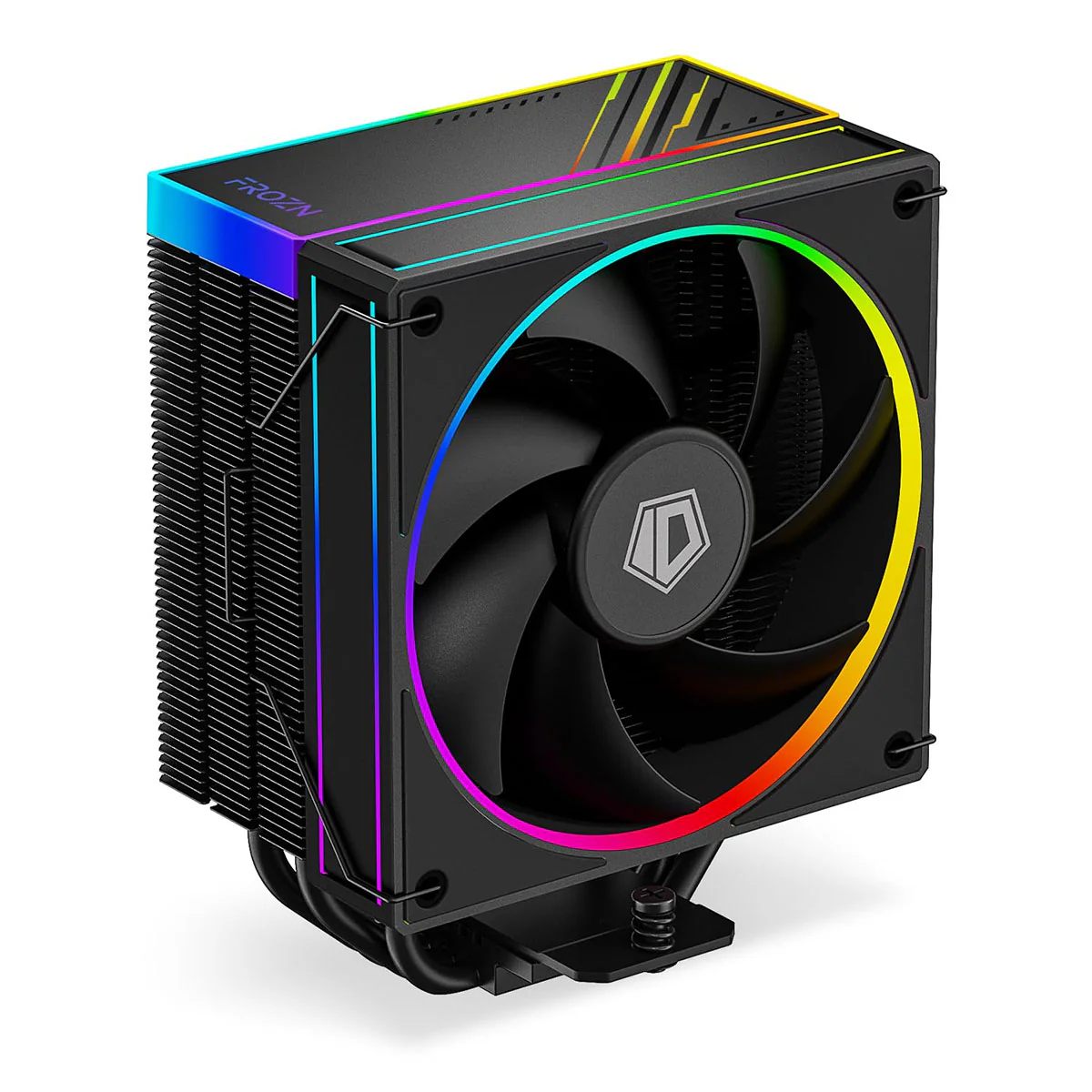 ID-Cooling Frozn A410 ARGB 4 Heatpipe 120mm CPU Cooler (Black, White) - Image 2