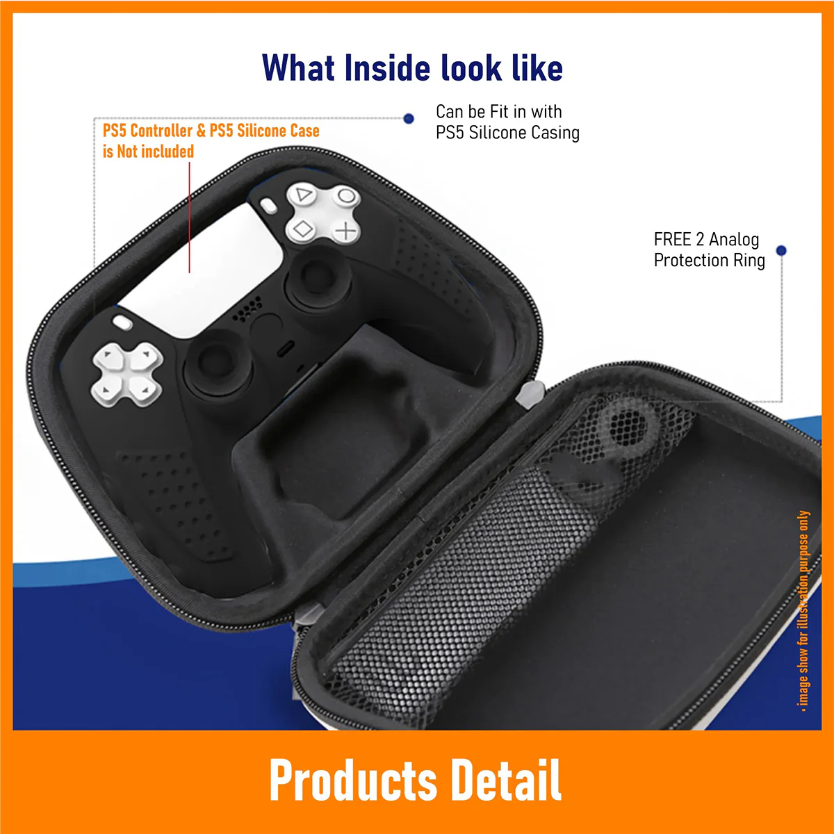 IINE Controller Gamepad Bag For PS5 (L449) - Image 5