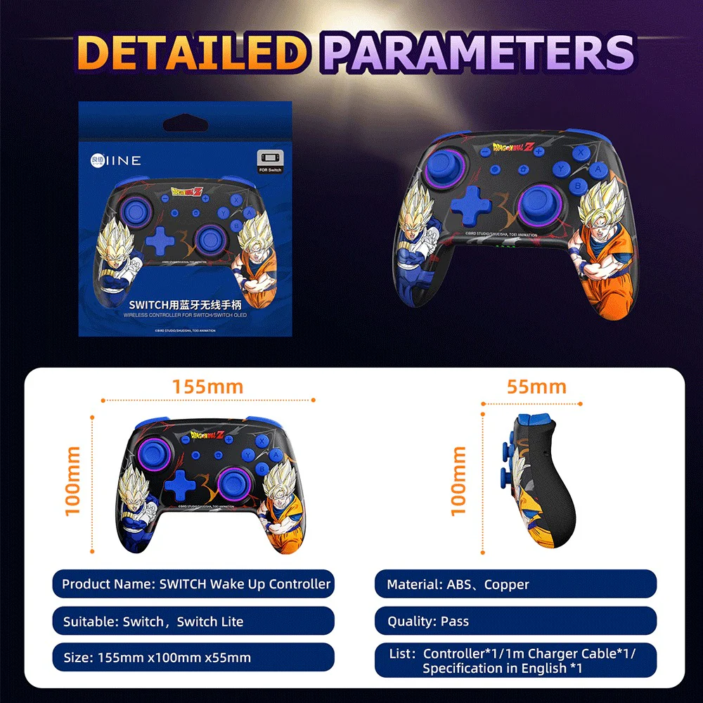 IINE Dragon Ball Z Wireless Controller For Switch / Switch OLED (L828) - Image 7