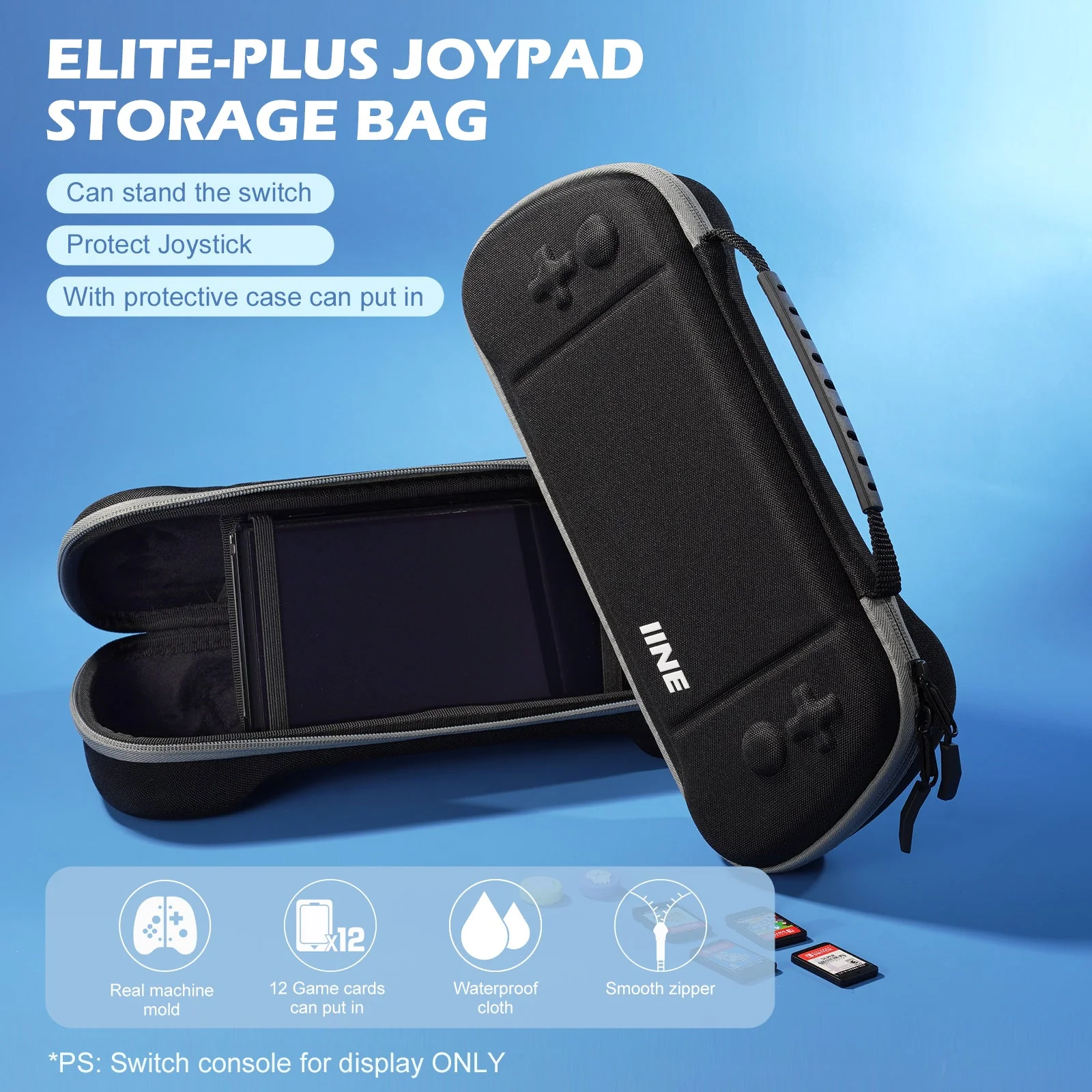 IINE Elite Plus Joy-Pad Bag for N-Switch / N-Switch OLED (Black) (L770) - Image 6