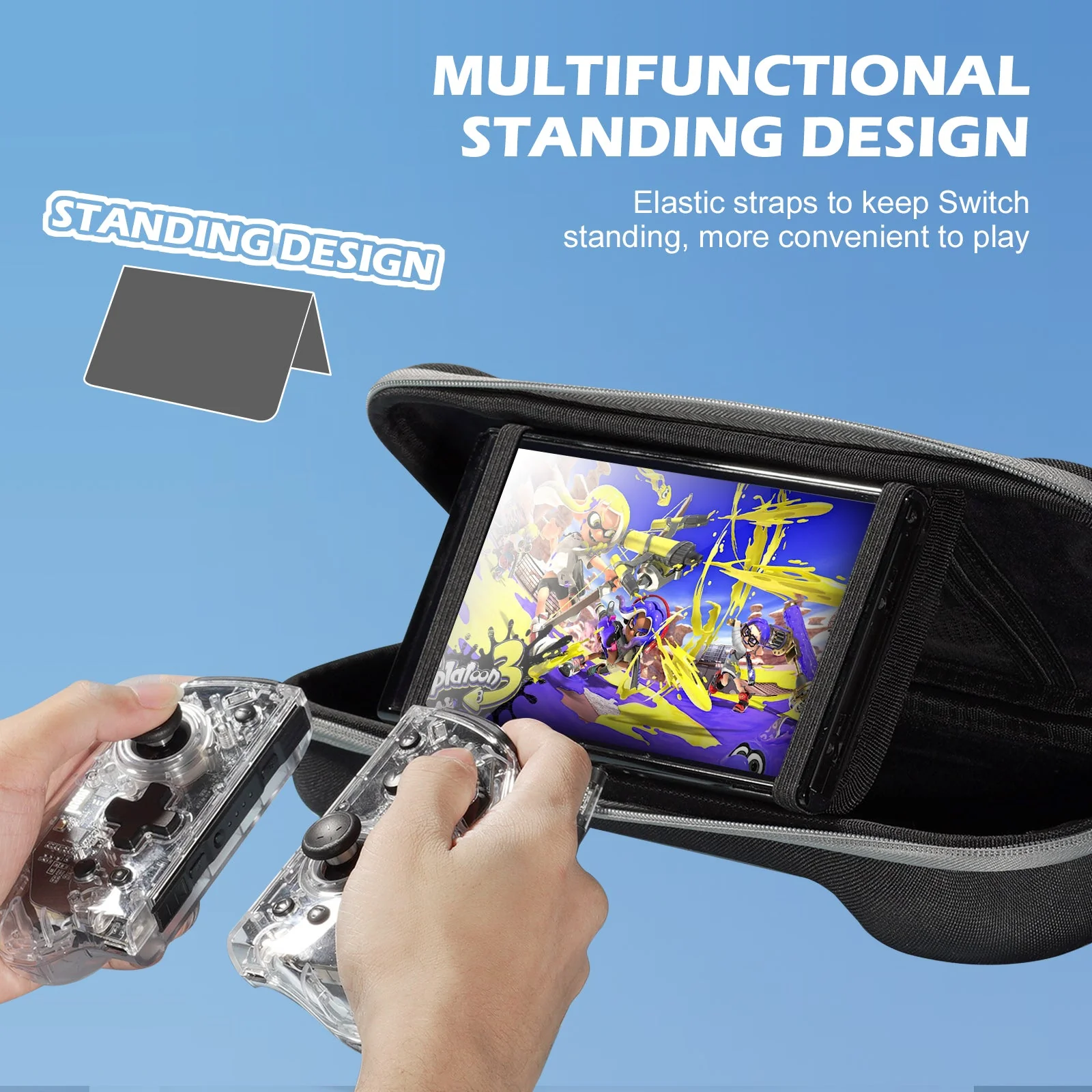 IINE Elite Plus Joy-Pad Bag for N-Switch / N-Switch OLED (Black) (L770) - Image 9