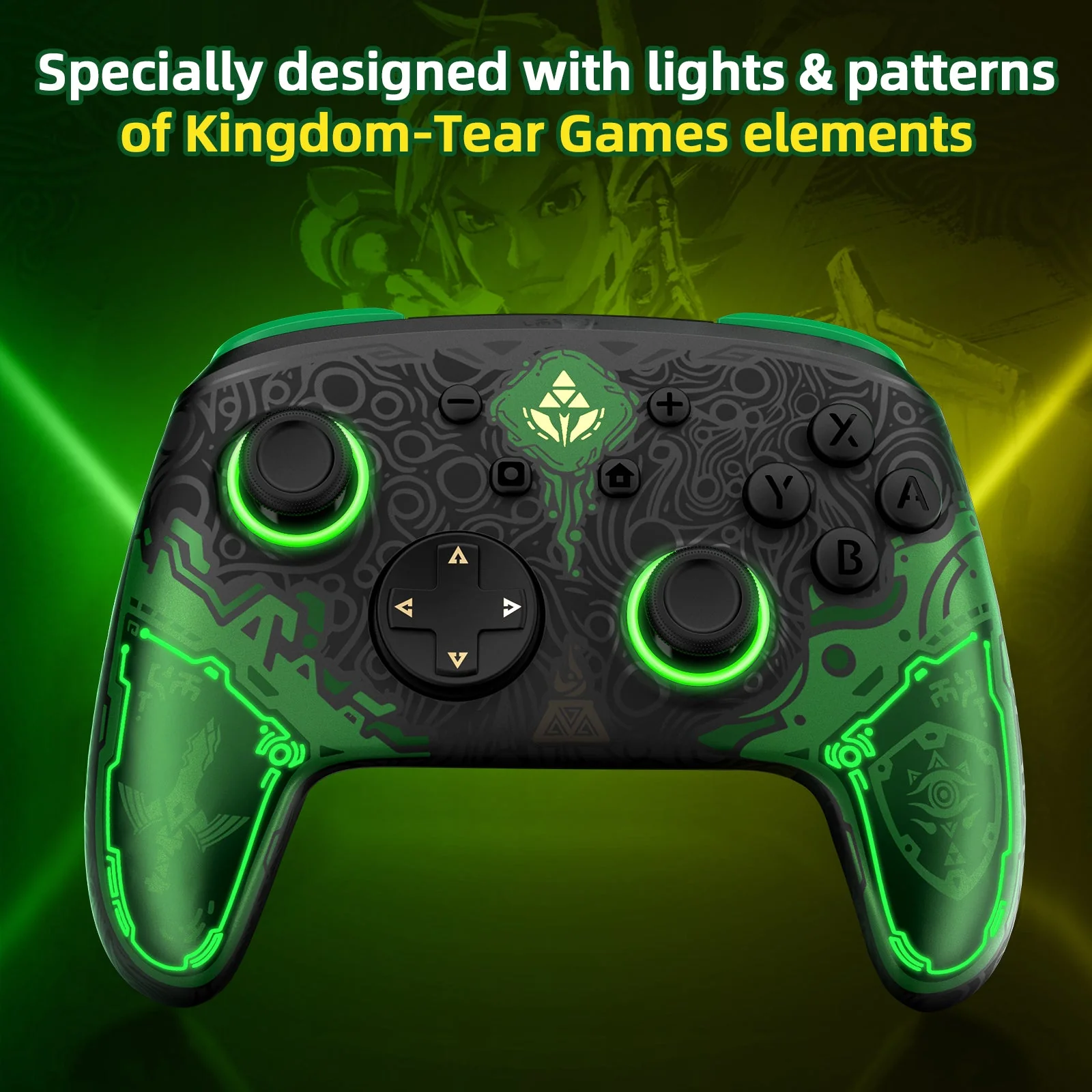 IINE Macro Programming Falcon Zelda Pro Controller for Switch/ Switch OLED (L841) - Image 2