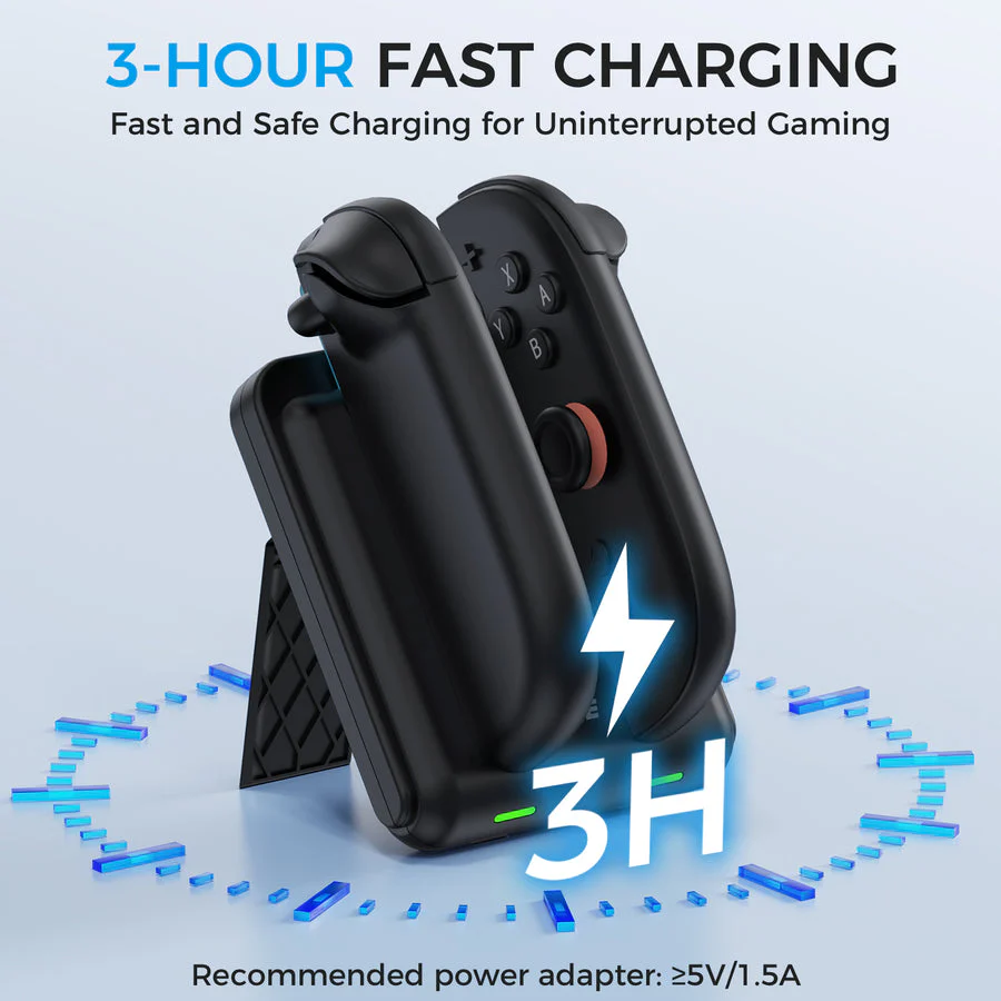 IINE Mini Dual Charge Dock for Nintendo Switch 2 (Black) (L1105) - Image 3