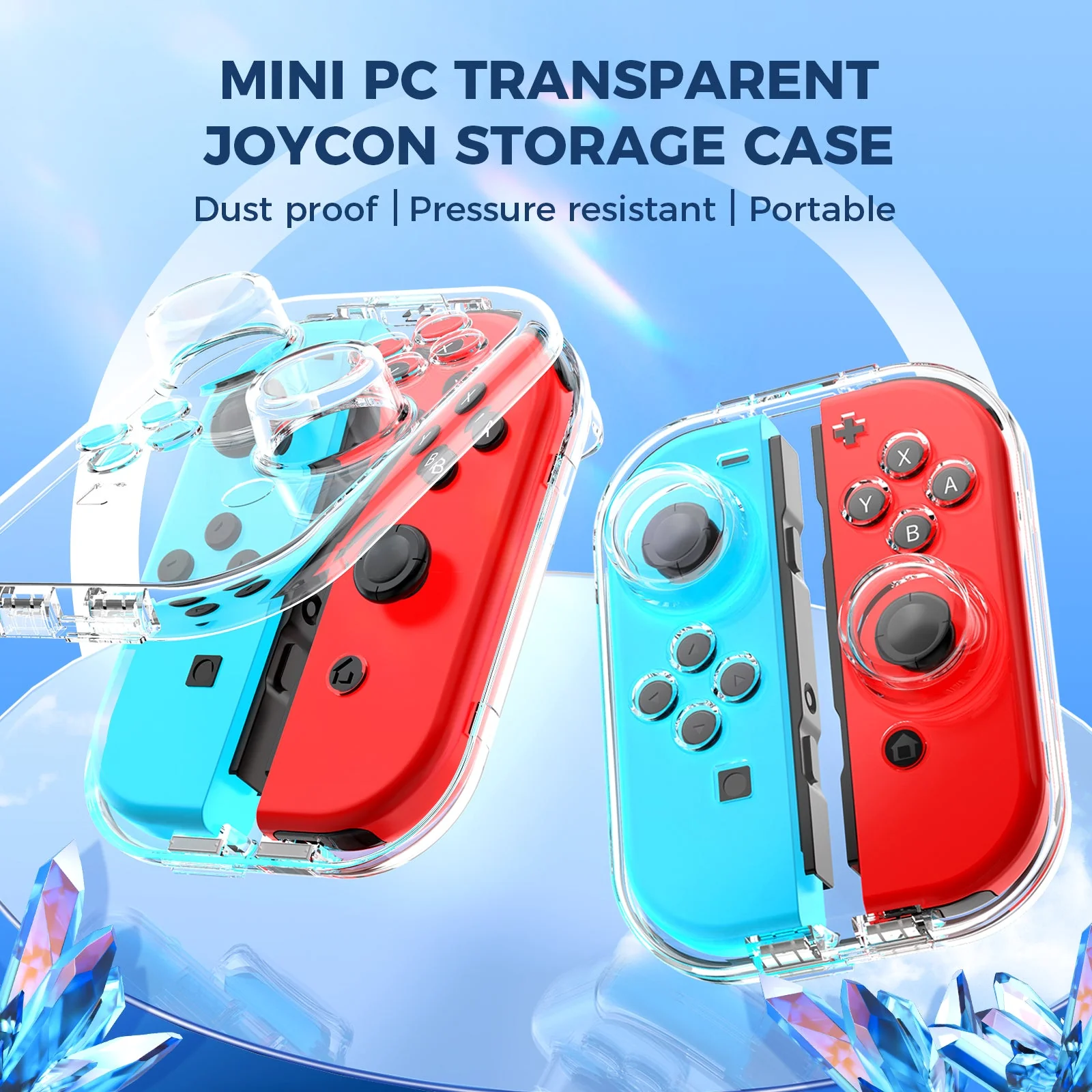 IINE Miniature PC Transparent Joy-Con Storage Case For N-Switch (L954) - Image 2
