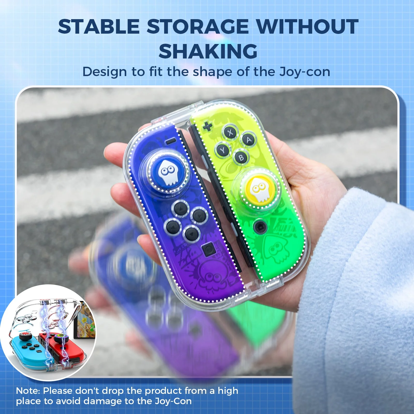 IINE Miniature PC Transparent Joy-Con Storage Case For N-Switch (L954) - Image 5