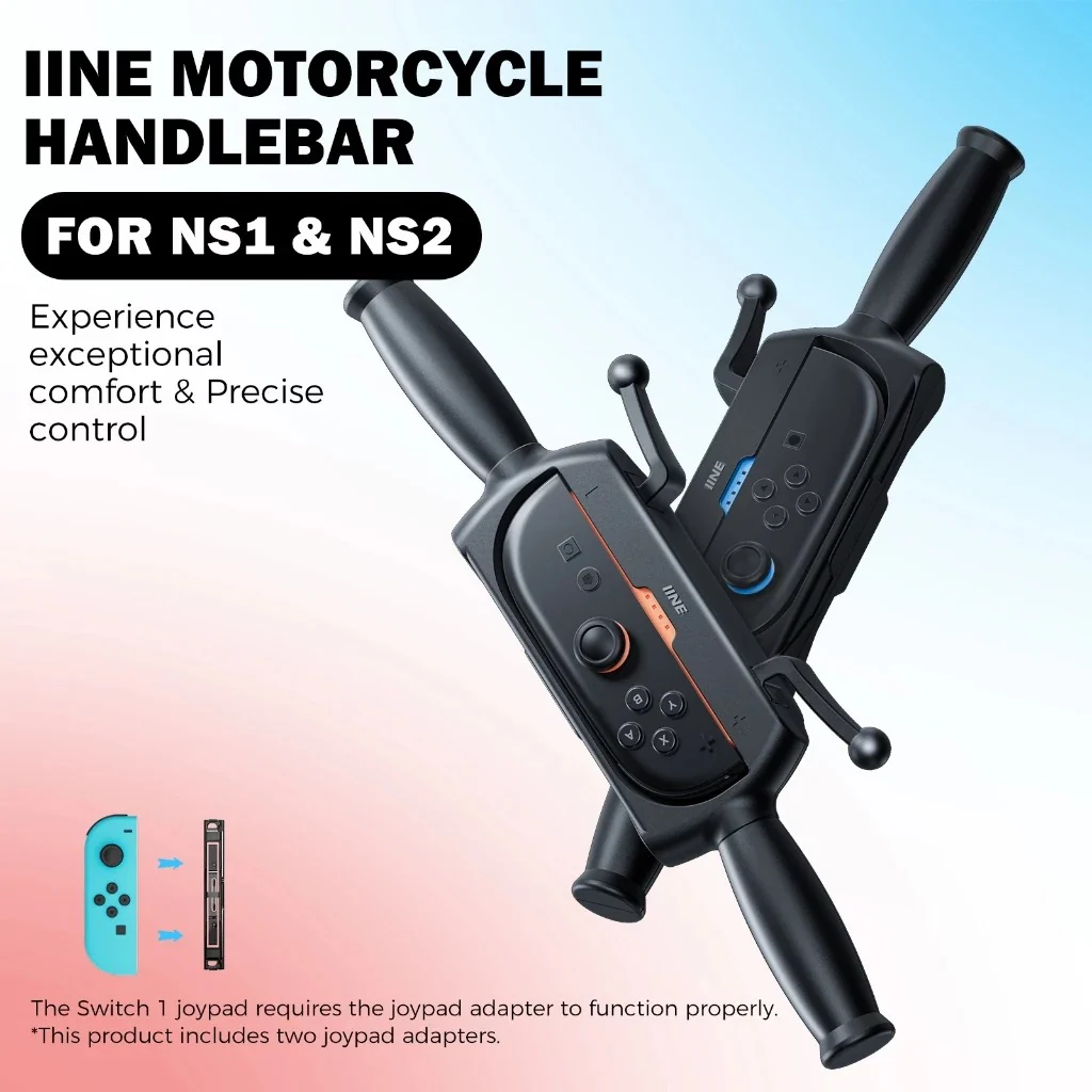 IINE Motorcycle Handlebar for Nintendo Switch/ Nintendo Switch 2 L1246 - Image 2