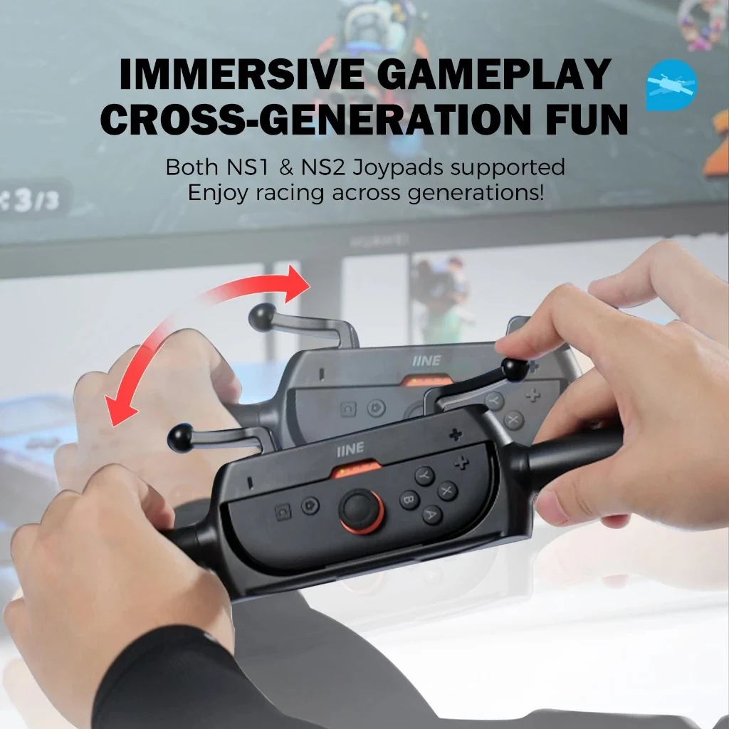 IINE Motorcycle Handlebar for Nintendo Switch/ Nintendo Switch 2 L1246 - Image 5