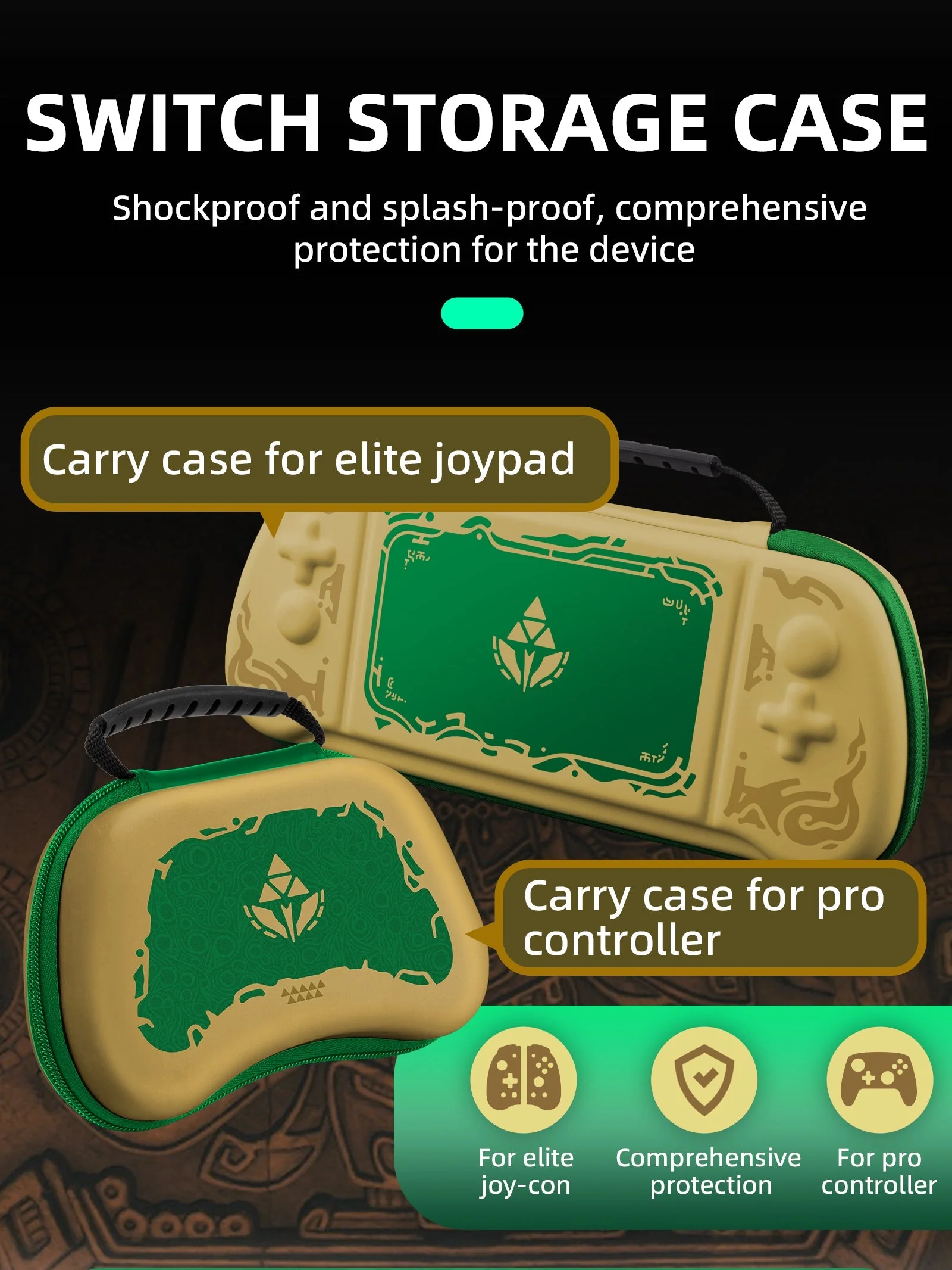 IINE NSW Storage Bag For Pro Controller The Legend Of Zelda Tears Of The Kingdom (L825) - Image 2