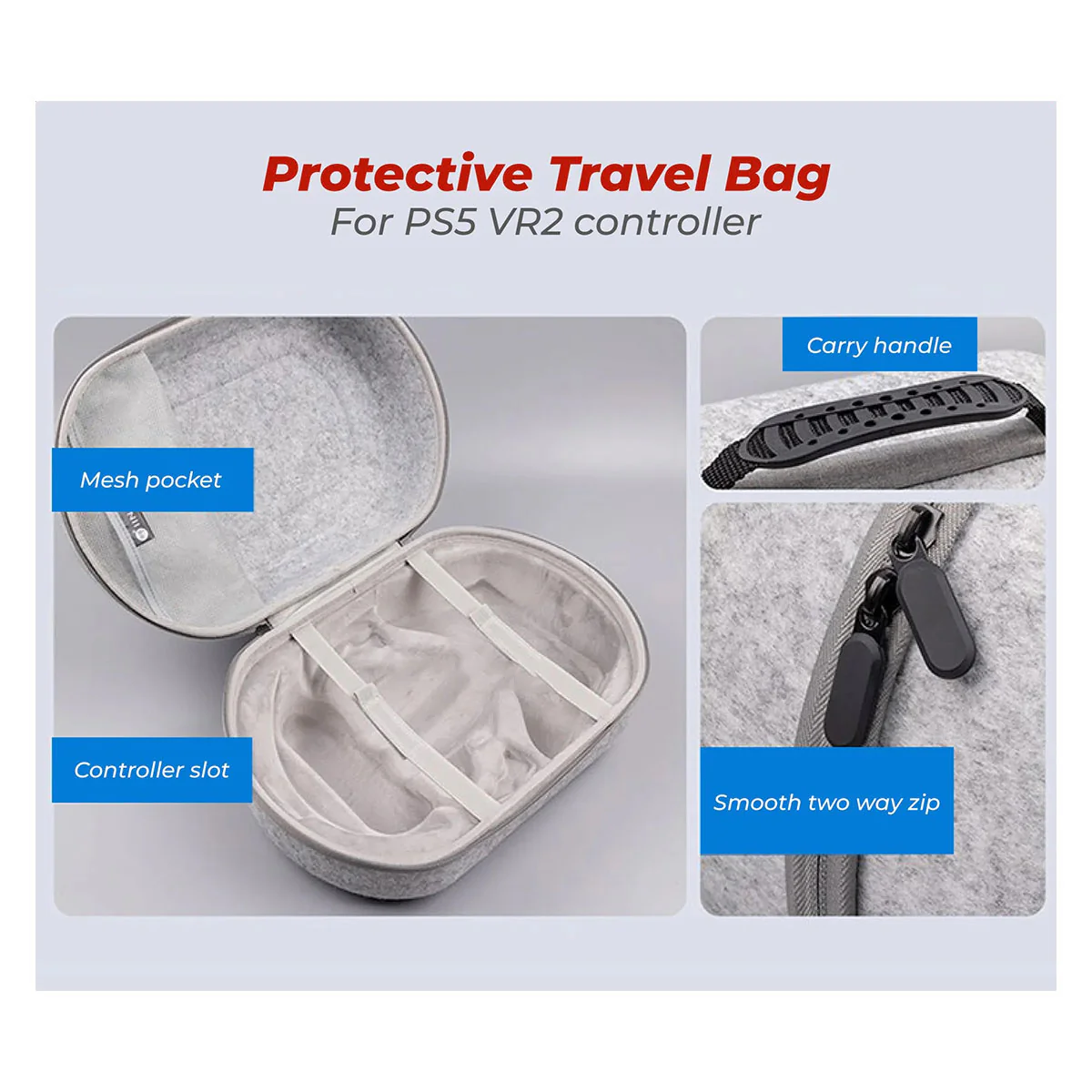 IINE PSVR2 Carry Felt Case For Playstation VR2 (L788) - Image 3