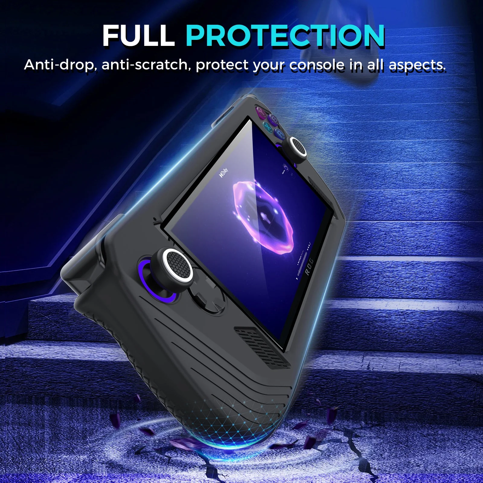 IINE Silicone Case Set for ROG Ally X (Black) (L1043) - Image 6