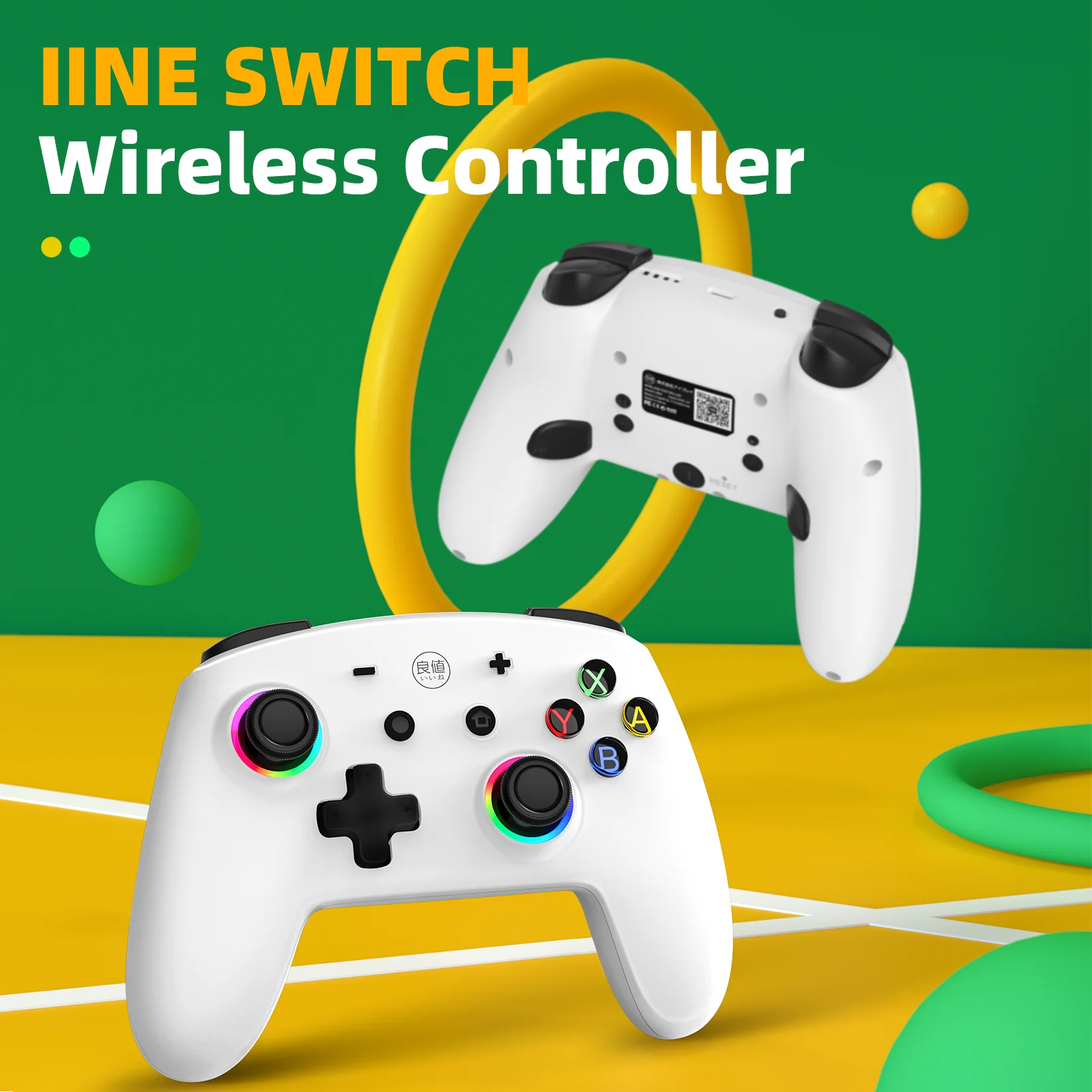 IINE Switch Macro Programming Controller PPD Exclusive For Switch / Switch Lite / Switch OLED (White) (L804) - Image 2