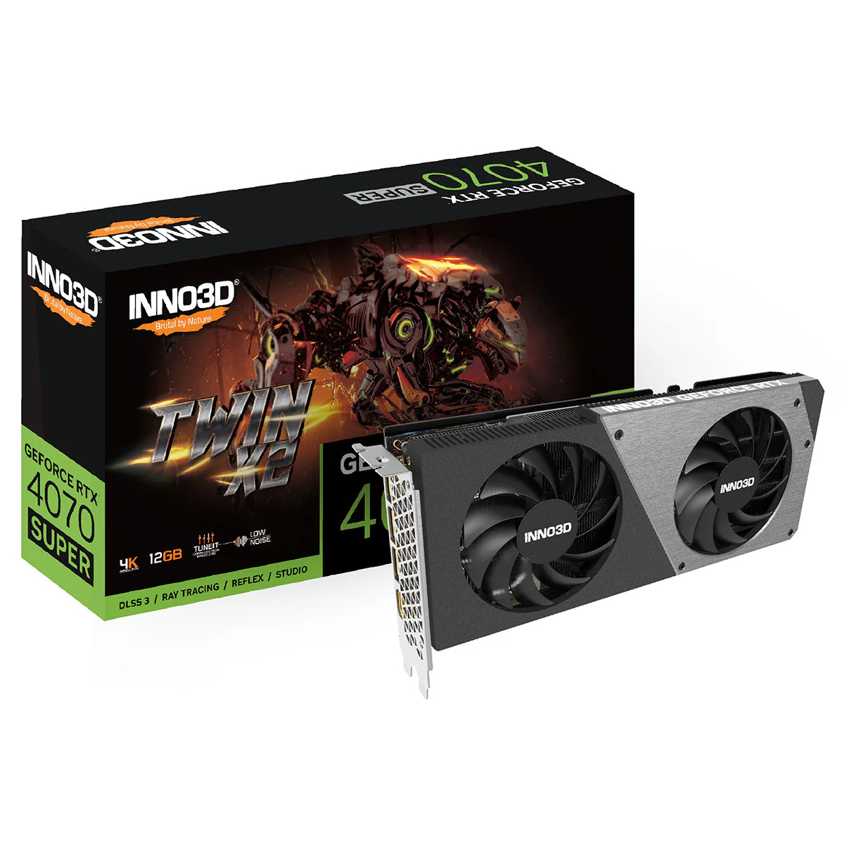 Inno3D Geforce RTX 4070 Super Twin X2 12GB PCI-E 4.0 X16 GDDR6X Graphics Card (N407S2-126X-186162N) - Image 4