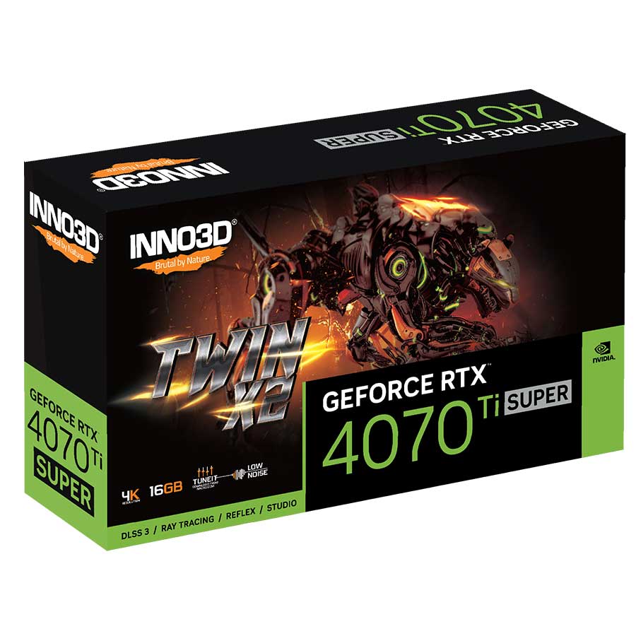 INNO3D GeForce RTX 4070 Ti Super Twin X2 16GB PCIe 4.0 X16 GDDR6X Graphics Card (N407TS2-166X-186156N) - Image 5