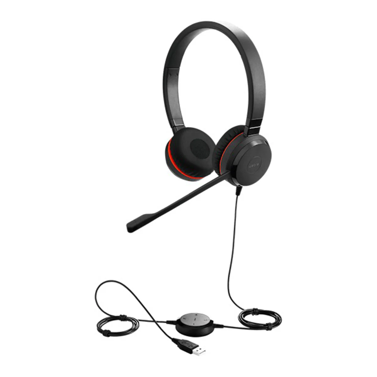 Jabra Evolve 20 SE MS Stereo Wired Headset (Black) - Image 4