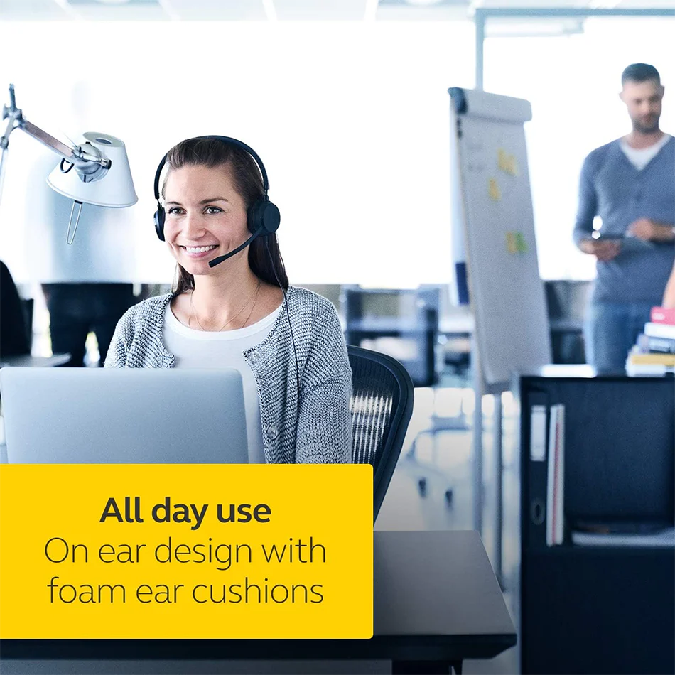 Jabra Evolve 20 Stereo UC USB-C/A Noise-Cancelling Headset (Black) - Image 6