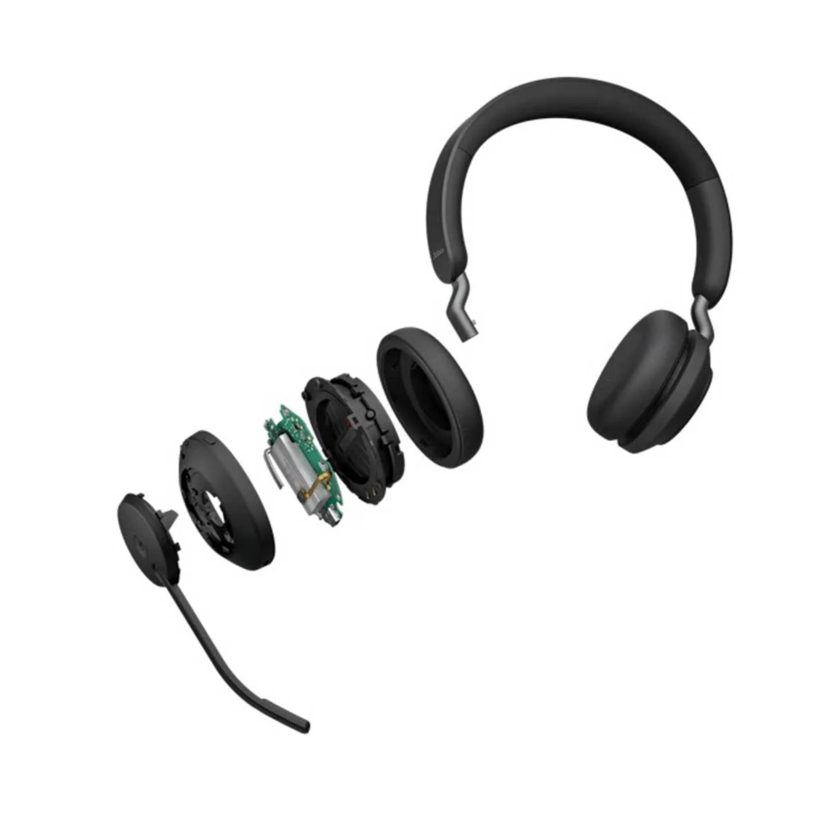 Jabra Evolve2 65 LINK380A MS Stereo USB-A Wireless Headset With Charging Stand (Black) - Image 5