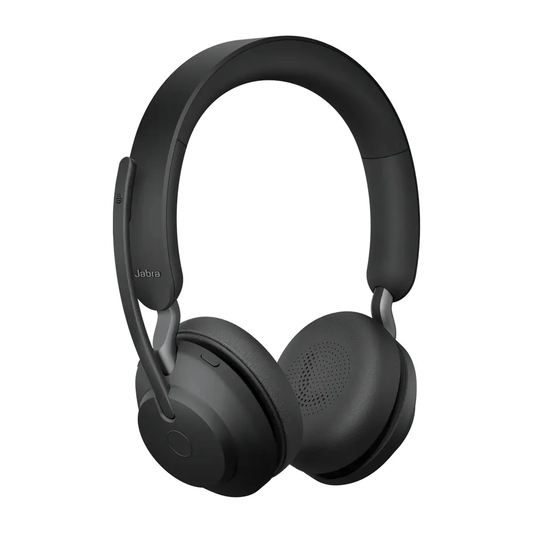 Jabra Evolve2 65 Link390A UC Stereo Wireless Headset w/ Charging Stand (Black) - Image 3