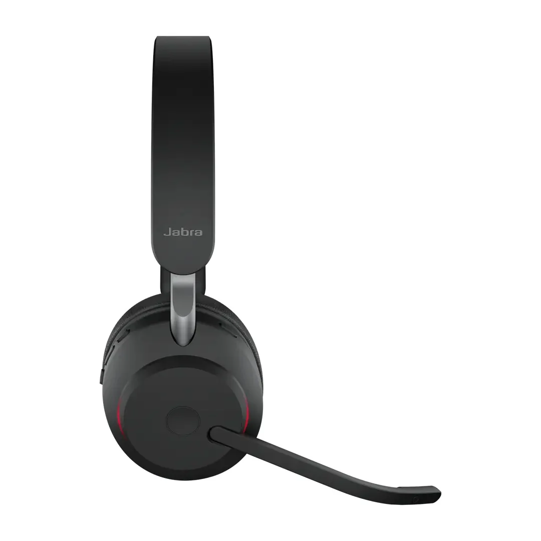 Jabra Evolve2 65 Link390A UC Stereo Wireless Headset w/ Charging Stand (Black) - Image 4