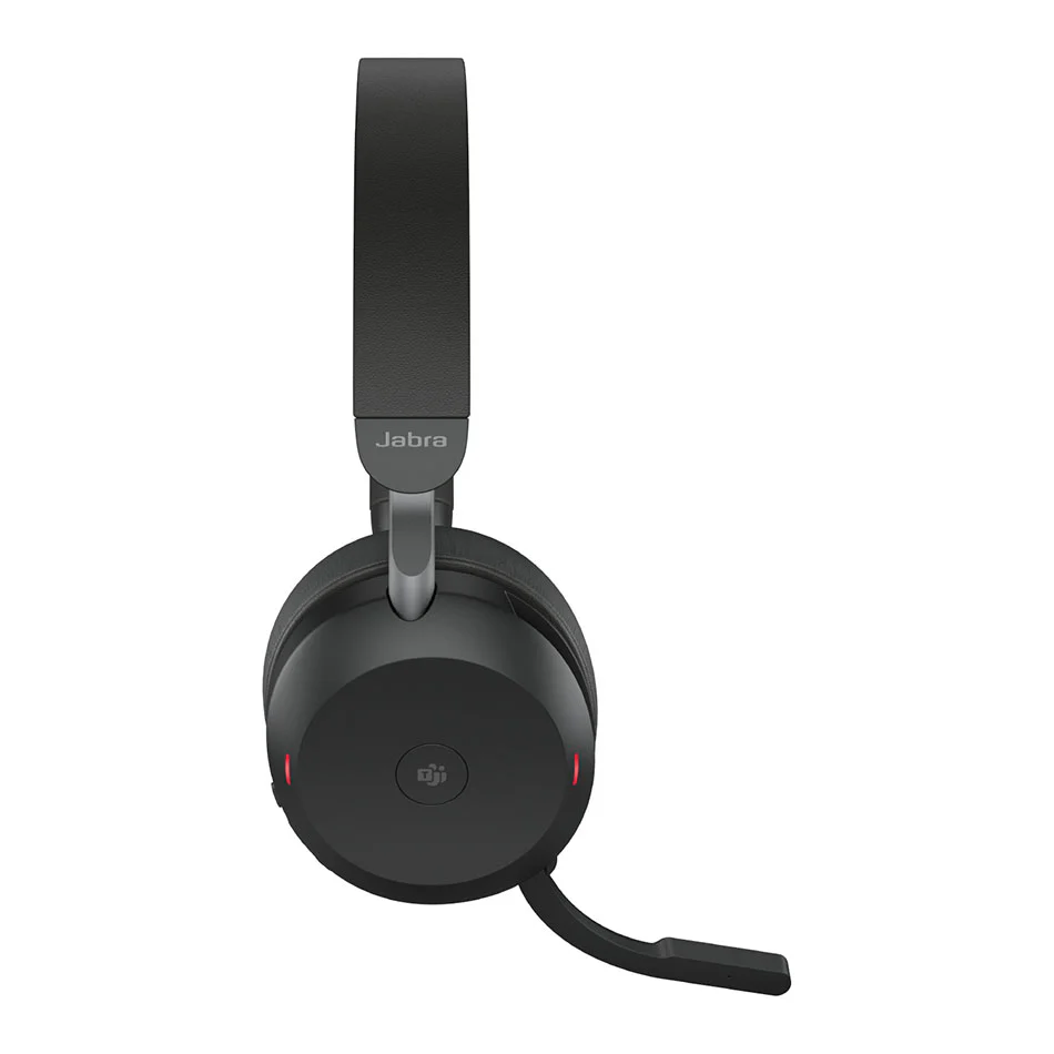 Jabra Evolve2 75 Link380A MS Stereo Noise-Canceling Wireless Headset (Black) - Image 3