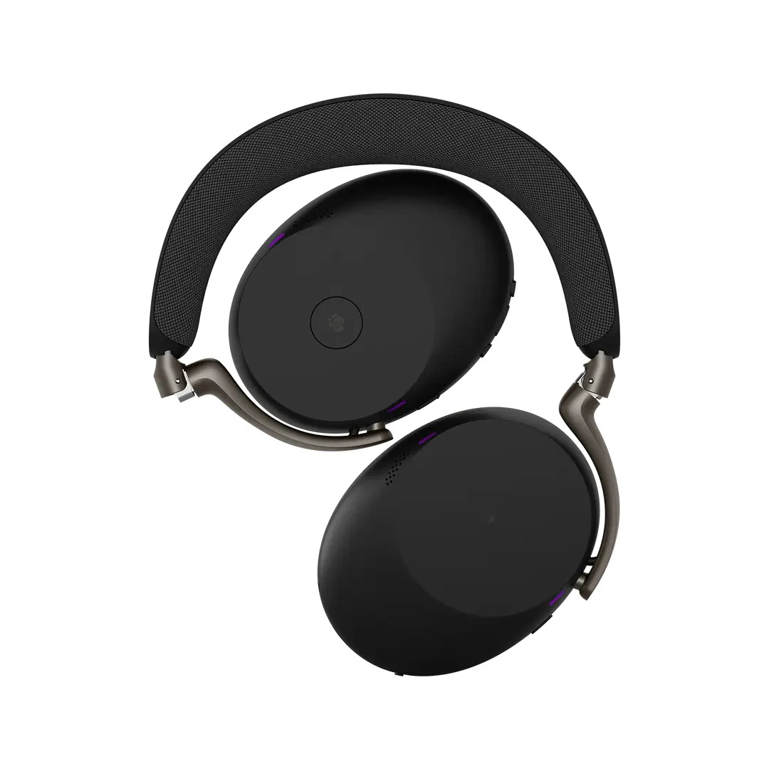 Jabra Evolve3 85 MS link390c USB-C Wireless Headset With Dongle & Wireless Charging Pad (Black) - Image 4