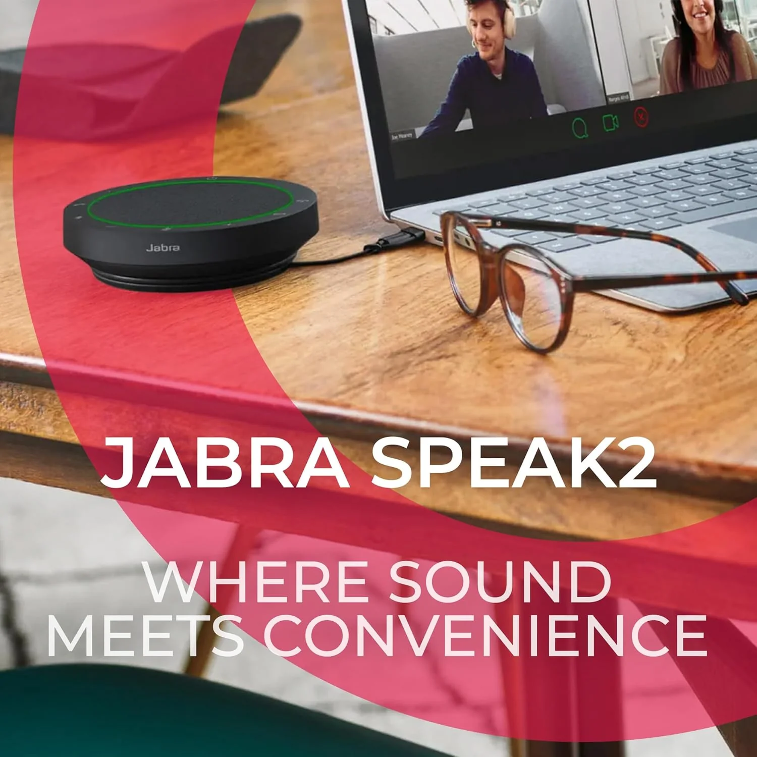 Jabra Speak2 55 Portable USB & Wireless Bluetooth Speakerphone - Microsoft Teams Certified - Image 5