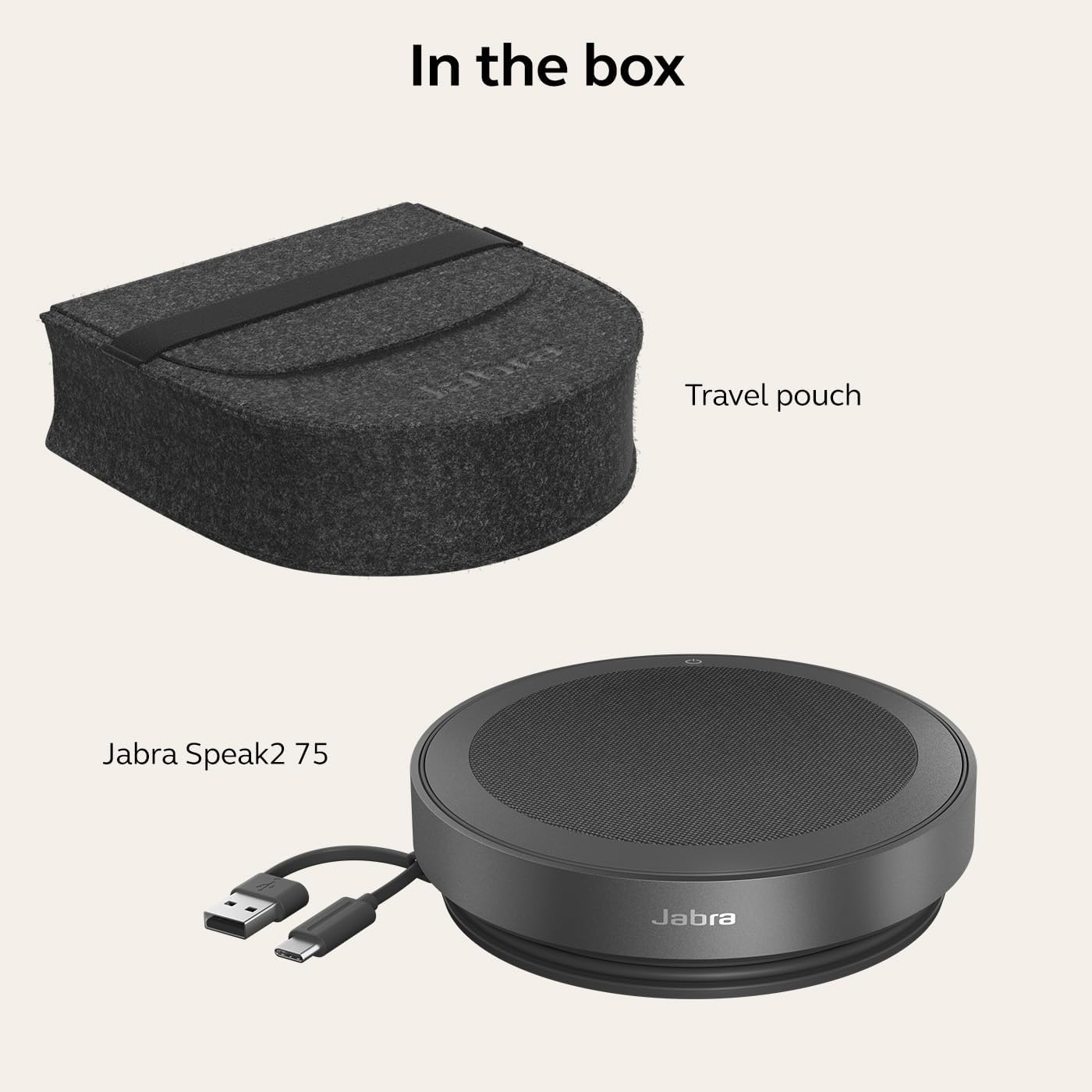 Jabra Speak2 75 Portable USB-A/C Wireless Bluetooth Speakerphone - Microsoft Teams Certified - Image 10