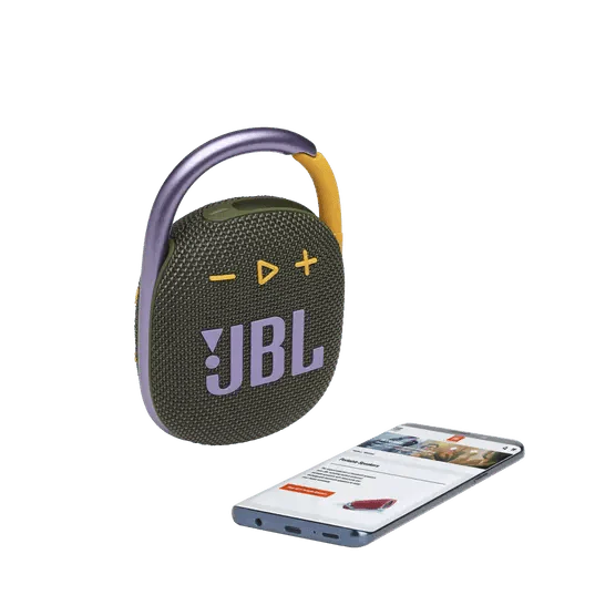JBL CLIP 4 WATERPROOF BLUETOOTH WIRELESS SPEAKER (GREEN) - Image 2