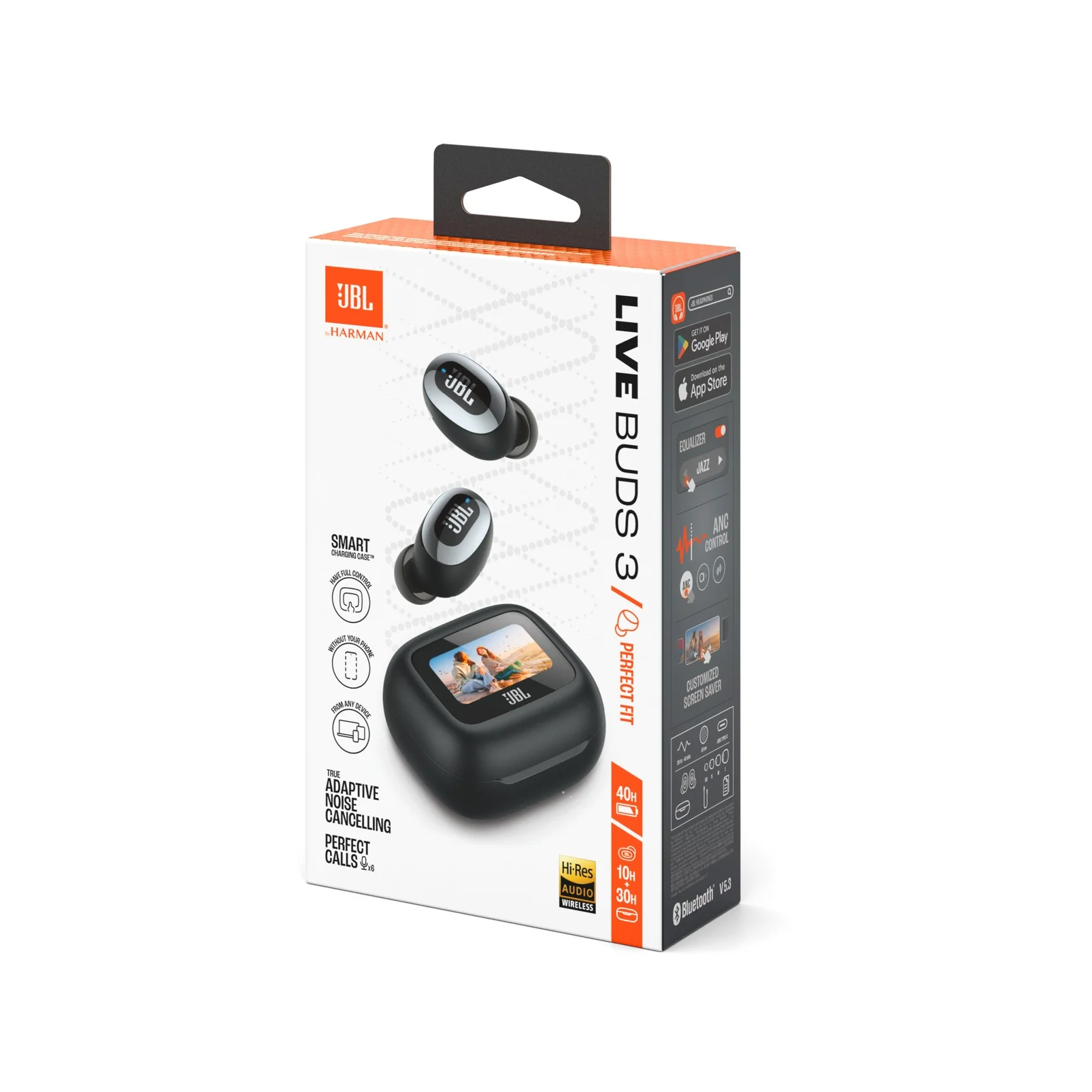 JBL Live Buds 3 True Wireless Noise Cancelling Closed-Stick Earbuds (Black, Silver, Purple, Blue) - Image 10
