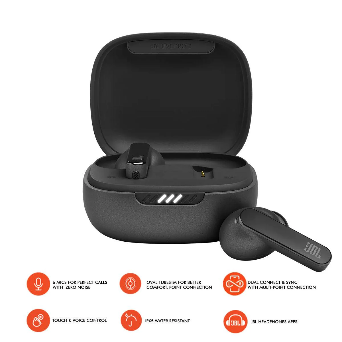 JBL Live Pro 2 TWS True Wireless Noise-Cancelling Earbuds (Black)