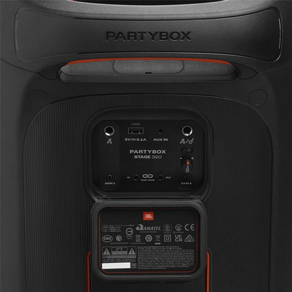 JBL Partybox Stage 320 Portable Party Speaker (Black, White) - Image 16