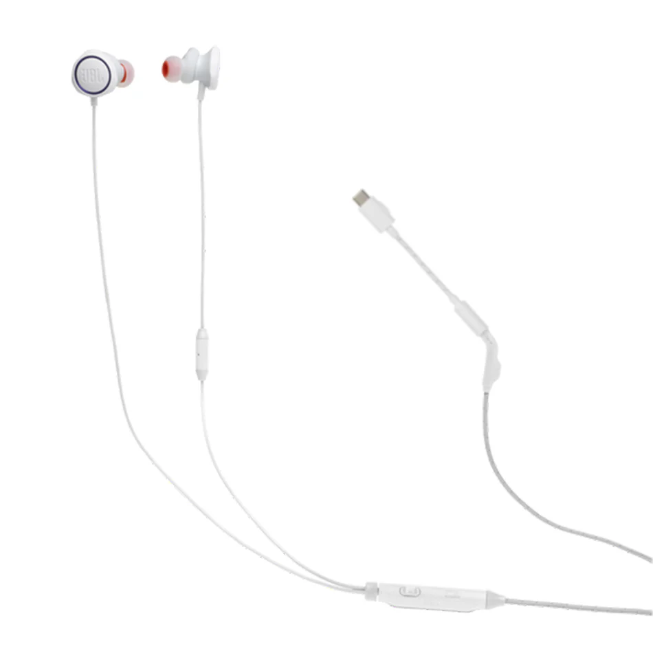JBL Quantum 50C In-Ear Gaming Headset with USB-C Adapter (Black, White) - Image 11