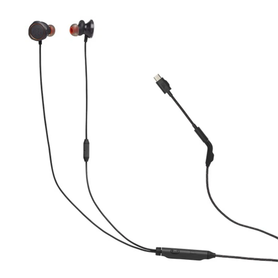 JBL Quantum 50C In-Ear Gaming Headset with USB-C Adapter (Black, White) - Image 4