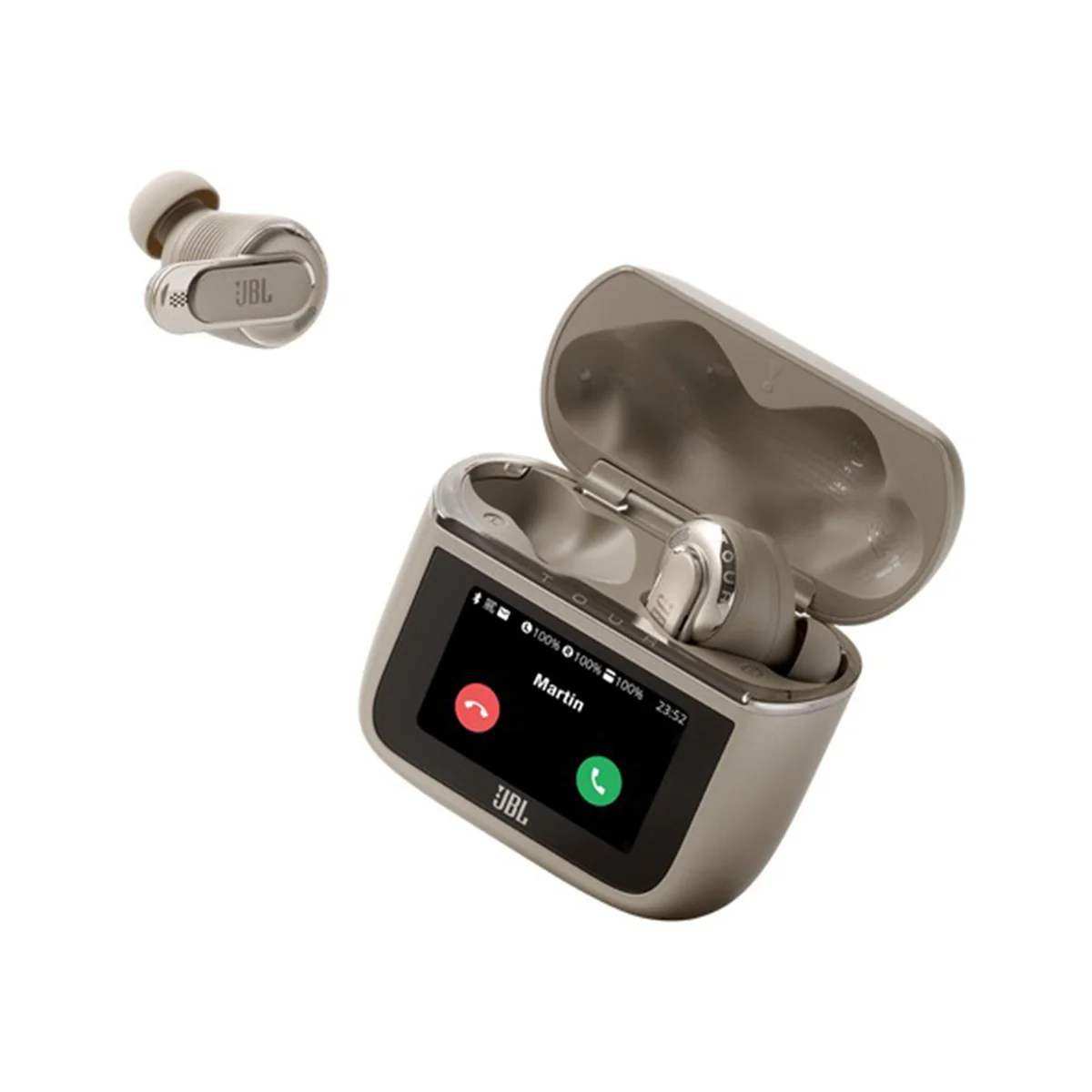 JBL Tour Pro 3 True Wireless Noise Cancelling Earbuds (Latte) - Image 3