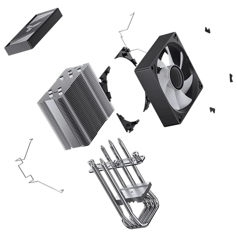 Jonsbo CR-1400 V2 ARGB Silent Series 90MM Single-Tower CPU Cooler (Black, White) - Image 6