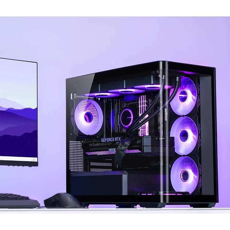 Jonsbo D300 M-ATX Computer Case (Black, White) - Image 11