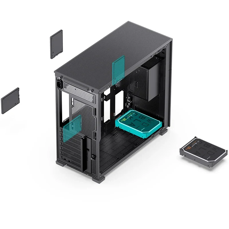 Jonsbo D41 Mesh ATX Computer Case (Black, White) - Image 11