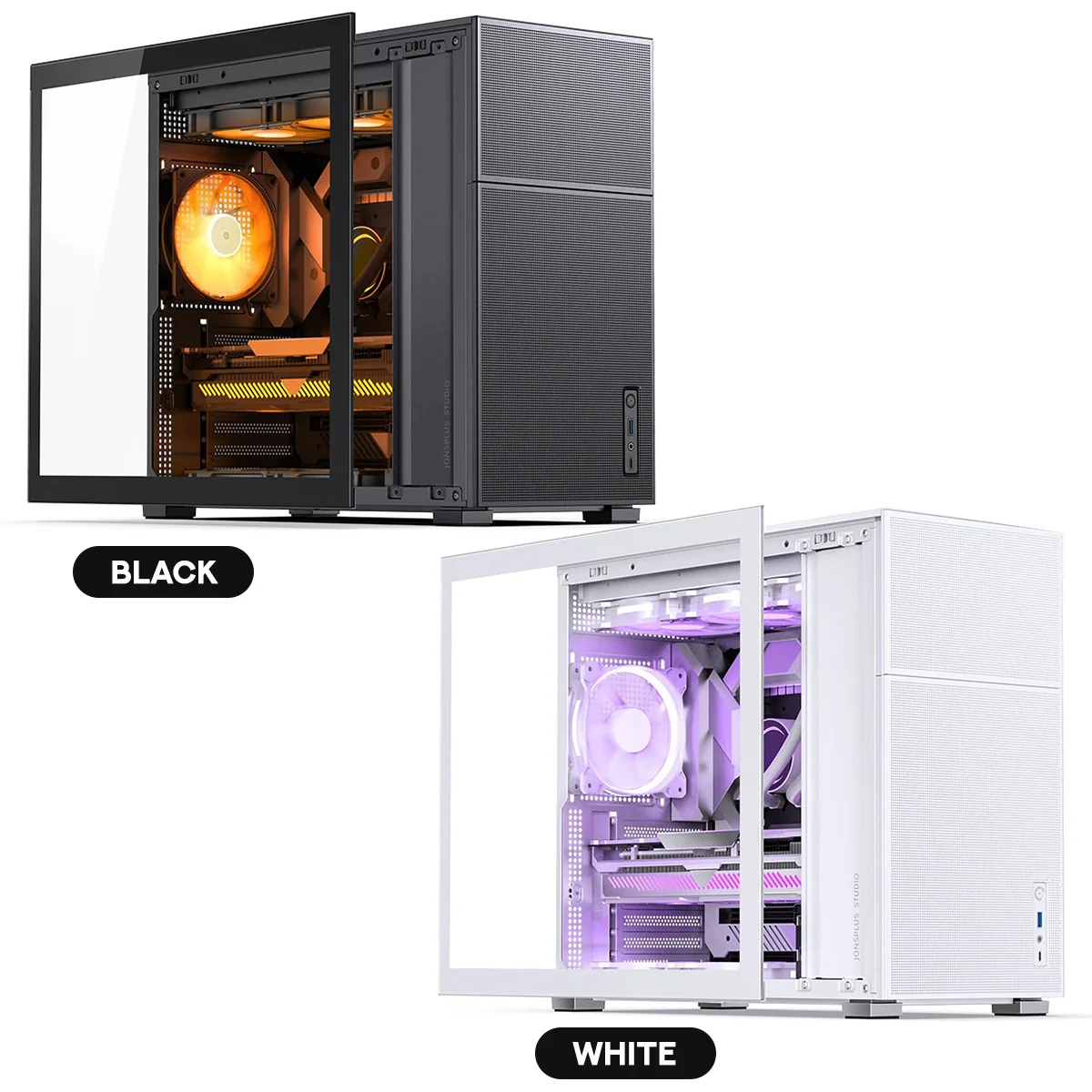 Jonsbo D41 Mesh ATX Computer Case (Black, White) - Image 29