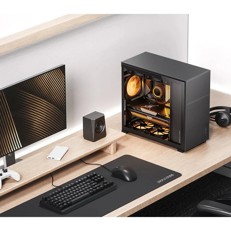 Jonsbo D41 Mesh ATX Computer Case (Black, White) - Image 5