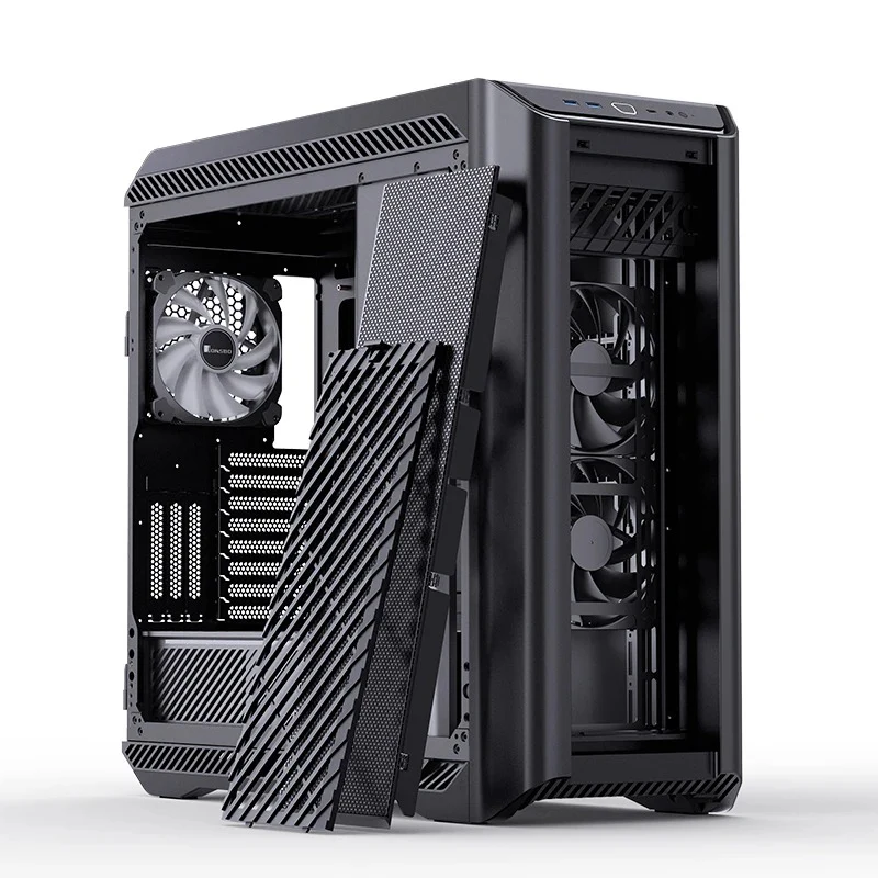 Jonsbo D500 E-ATX Computer Case (Black, Silver) - Image 8