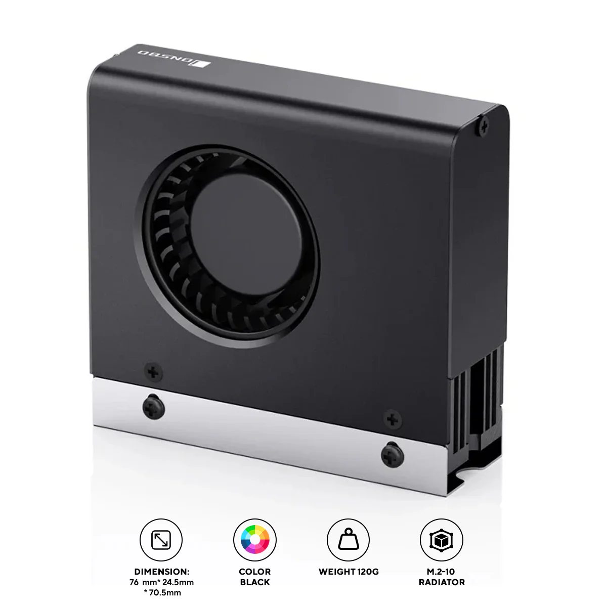 Jonsbo M.2-10 SSD Air Cooling Radiator (Black)