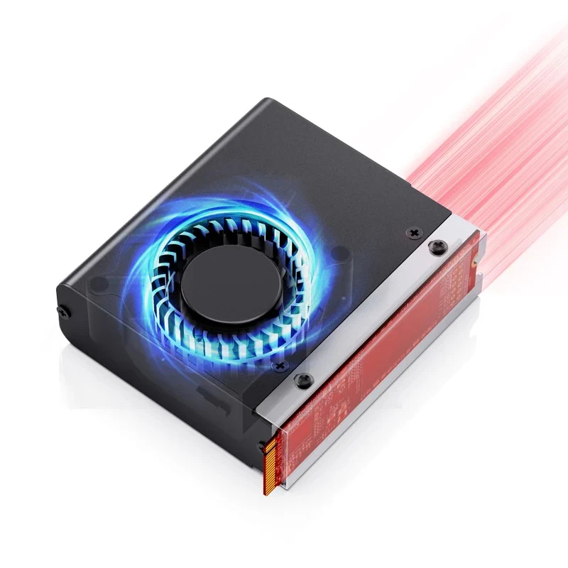 Jonsbo M.2-10 SSD Air Cooling Radiator (Black) - Image 3