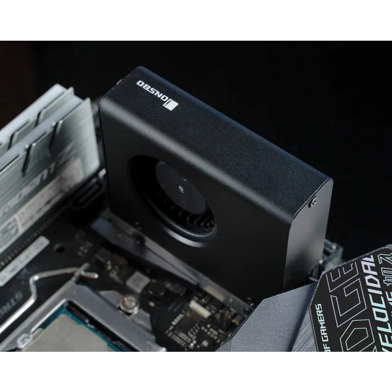 Jonsbo M.2-10 SSD Air Cooling Radiator (Black) - Image 4