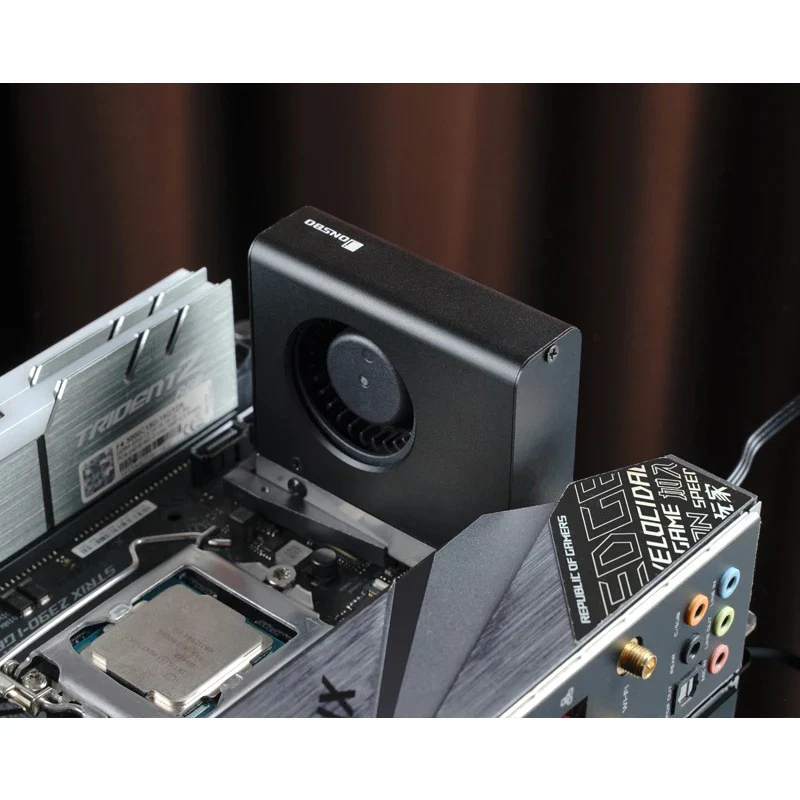 Jonsbo M.2-10 SSD Air Cooling Radiator (Black) - Image 6