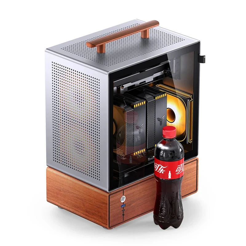 Jonsbo T7 M-ATX Separated Cabinet Computer Case (Black, Silver) - Image 22