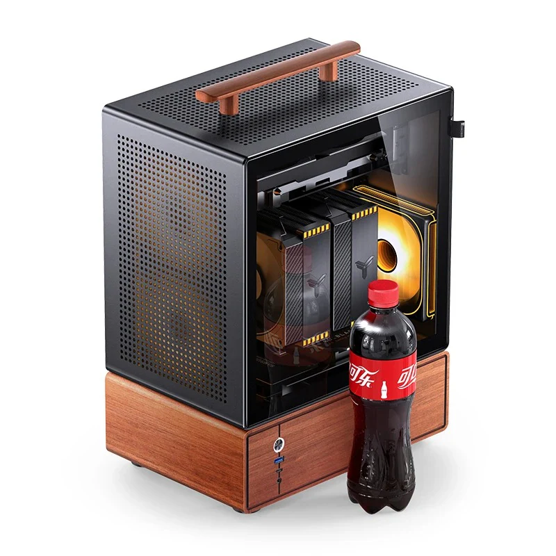 Jonsbo T7 M-ATX Separated Cabinet Computer Case (Black, Silver) - Image 3