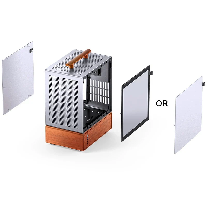Jonsbo T7 M-ATX Separated Cabinet Computer Case (Black, Silver) - Image 39