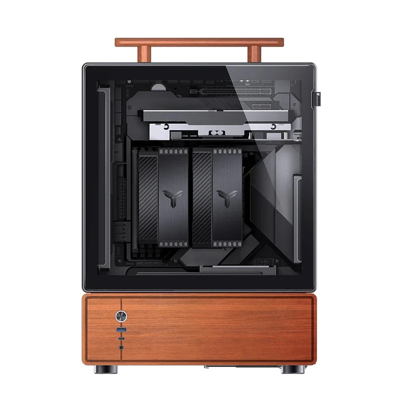 Jonsbo T7 M-ATX Separated Cabinet Computer Case (Black, Silver) - Image 7