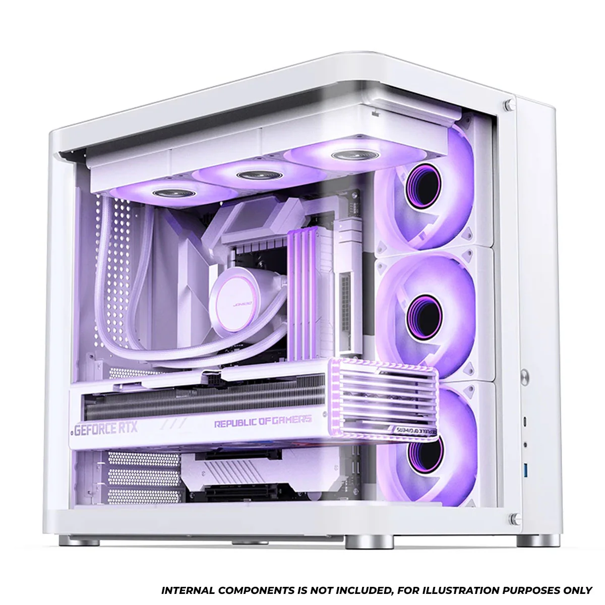 Jonsbo TK-2 ATX Separated Cabinet Computer Case (Black, White) - Image 16