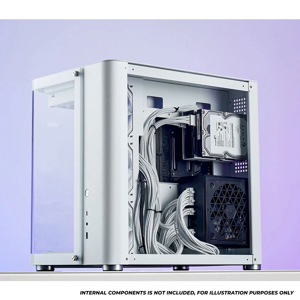 Jonsbo TK-2 ATX Separated Cabinet Computer Case (Black, White) - Image 19